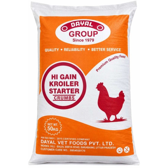 Feed Dayal Kroiler Starter Crumbs 50 Kg 