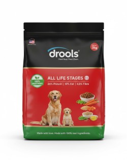 Drools 100% Vegetarian Dry Dog Food 3kg 