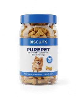  PurepetnBiscutis Dog Milk Flavor 455gm