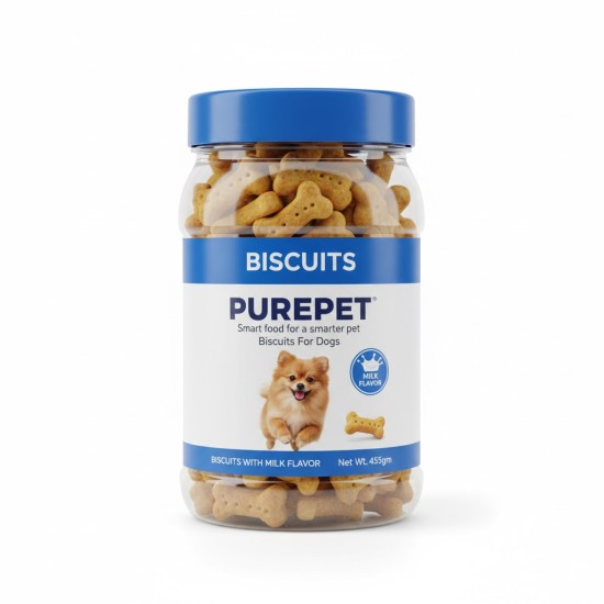  PurepetnBiscutis Dog Milk Flavor 455gm