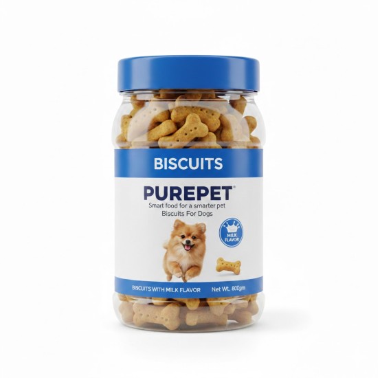  PurepetnBiscutis Dog Milk Flavor 800gm