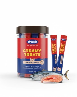Drools Creamy Treats For Cats Salmon & Skipjack 25pcs