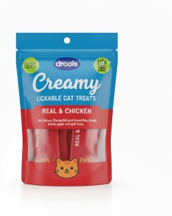 DROOLS CREAMY TREATS FOR CATS REAL & CHICKEN  5PCS