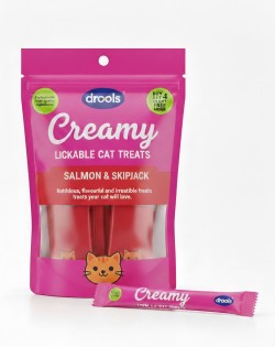 DROOLS CREAMY TREATS FOR CATS SALMON & SKIPJACK  5PCS