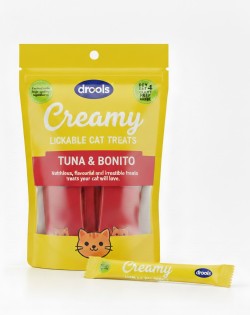 DROOLS CREAMY TREATS FOR CATS TUNA & BONITO 5PCS