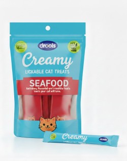 DROOLS CREAMY TREATS FOR CATS SEAFOOD 5PCS